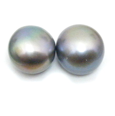 Black Multicoloured 13mm Button Pair
